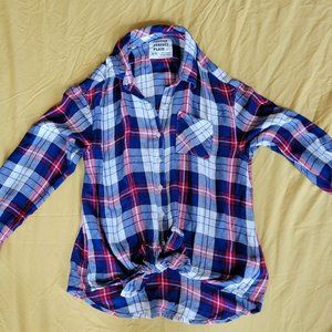 plaid button up shirt